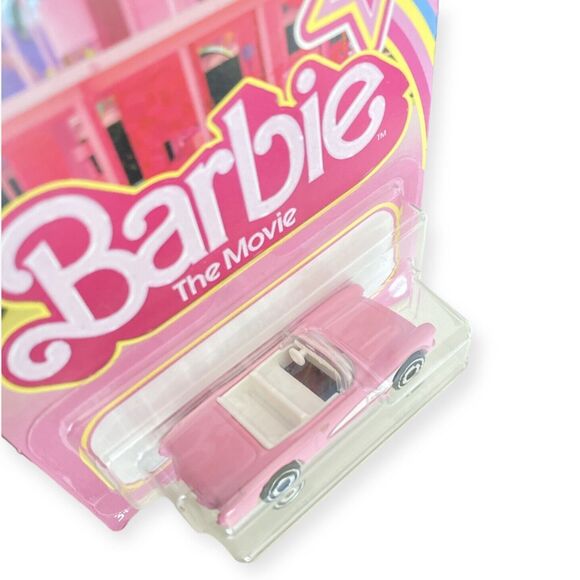 BARBIE The Movie HOT WHEELS Car 1956 Pink Corvette Toy 1:64 Scale Diecast Metal - Picture 2 of 4